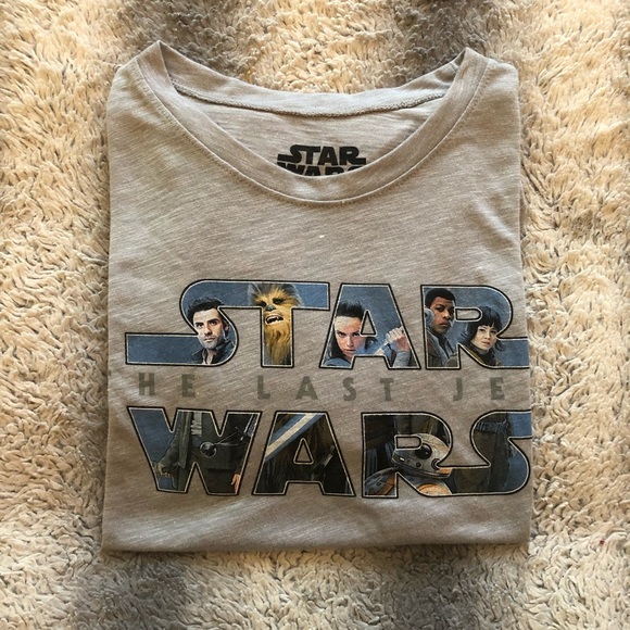 Star Wars Tops - 🛸 Star Wars The Last Jedi Tee Womens Large Grey